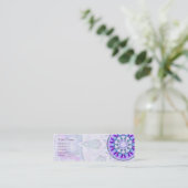 Mini Mandala d'étoile de bijou • Carte de visite de (Debout devant)