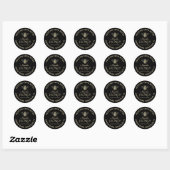 Mini Manuka Miel Jar Étiquette noir (Feuille)