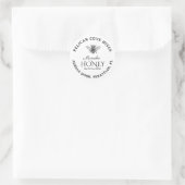 Mini Manuka Miel Jar Lid Étiquette Blanc (Sac)