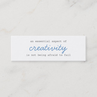 mini manuscrit de cartes de créativité