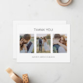 Mini-Mariage Merci Cartes avec photos (Devant/Arrière en situation)