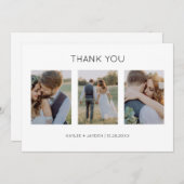 Mini-Mariage Merci Cartes avec photos (Devant / Derrière)