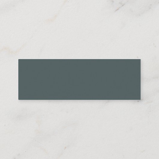 Mini Mariage Turquoise minimal Élégant Carte RSVP (Dos)