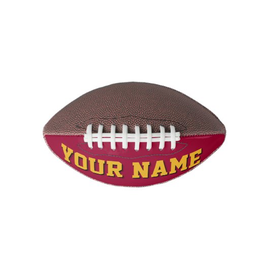 Mini MAROON EN GOLD Personeel Football (Voorkant)