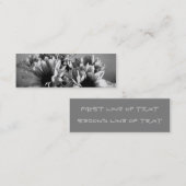 Mini Marque-page carte de visite Floreal (Devant / Derrière)