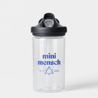 "Mini Mensch" Schattige Grappig Joods Jongen Moder Waterfles