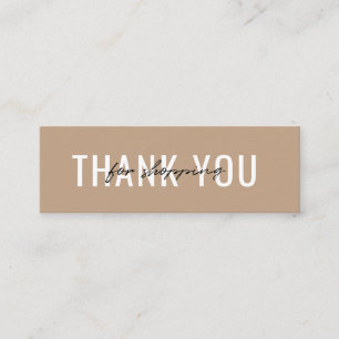 Mini Merci Carte de visite pour votre commande Minimali