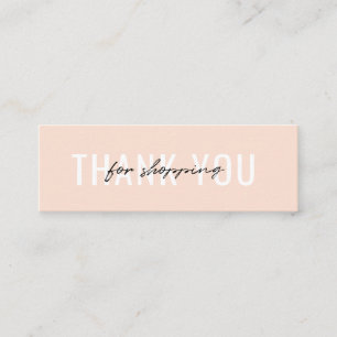 Mini Merci Carte de visite pour votre commande Minimali