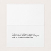 Mini Merci Cartes Logo Style Modèle (Inside Unfolded)