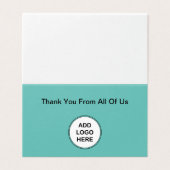 Mini Merci Cartes Logo Style Modèle (Outside Unfolded)