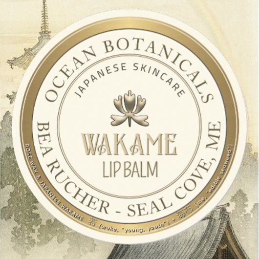 Mini met reliëfdruk Lip Balm Metallic Gold Border Ronde Sticker