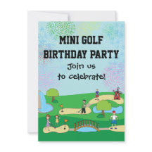 Mini Miniature Golf Birthday Party