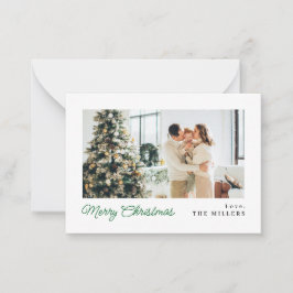 MINI Minimalist Classic Merry Christmas Kaart Notitiekaartje