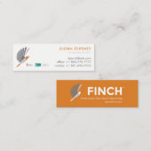 Mini Minis de carte de visite de pinson (Devant / Derrière)