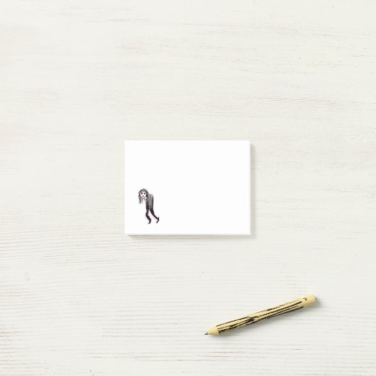 Mini-Miserable Goth Post-It Notes (Sur un bureau)
