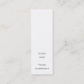 Mini mod pop fleurs maigre carte de visite (Dos)