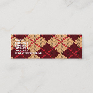 Mini Modèle à motifs de losanges de carte de visite