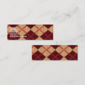 Mini Modèle à motifs de losanges de carte de visite (Devant / Derrière)