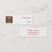 Mini Modèle de carte de visite Christmas Pud blanc maig (Devant / Derrière)