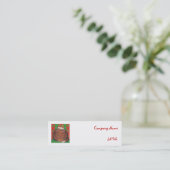 Mini Modèle de carte de visite Christmas Pud blanc maig (Debout devant)