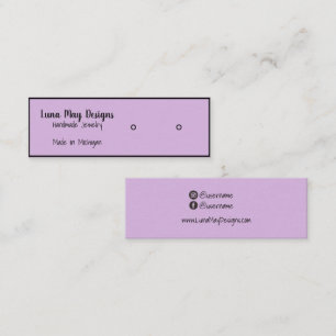 Mini Modèle de carte de visite d'affichage de bijoux