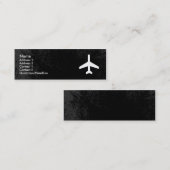 Mini Modèle de carte de visite d'avion (Devant / Derrière)