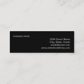 Mini modèle de carte de visite de carte (Dos)