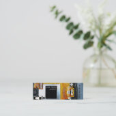 Mini modèle de carte de visite de carte (Debout devant)