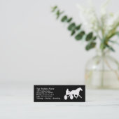 Mini Modèle de carte de visite de course d'attelages (Debout devant)