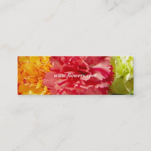 Mini Modèle de carte de visite de magasin de fleurs (Devant)