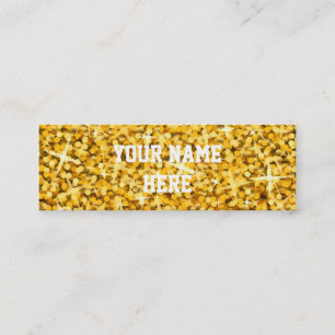 Mini Modèle de carte de visite de "or" de tape-à-l'oe