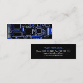 Mini Modèle de carte de visite du bleu 2 de circuit (Devant / Derrière)