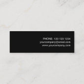 Mini Modèle de carte de visite Gold Star mince noir (Dos)