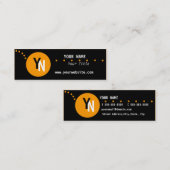 Mini Modèle de carte de visite Monogramme (Devant / Derrière)