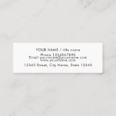 Mini Modèle de carte de visite personnalisée (Dos)