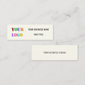 Mini Modèle de carte de visite promotionnelle personnal (Devant / Derrière)