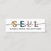 Mini Moderne Blue autorisé à vendre le Carte de visite  (Devant)