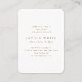Mini Moderne Chic Script Photo Invitation (Dos)