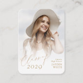 Mini Moderne Chic Script Photo Invitation (Devant)