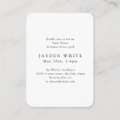 Mini Moderne Chic Script Photo Invitation (Dos)