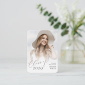 Mini Moderne Chic Script Photo Invitation (Debout devant)