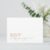 Mini moderne élégant QR Code Mariage RSVP (Debout devant)
