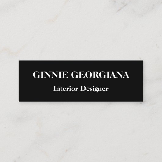 Mini Moderne et simple Carte de visite de concepteur d' (Devant)