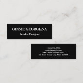 Mini Moderne et simple Carte de visite de concepteur d' (Devant / Derrière)