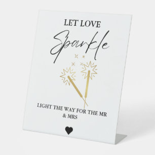 Mini moderne laissez l'amour lumineux signe Mariag