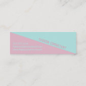 Mini Moderne Punchy Pastel Duotone - Carte de visite (Dos)