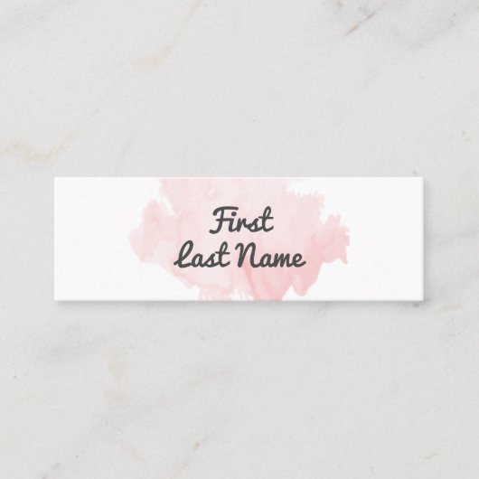 Mini Moderne rougissent le carte de visite PalePink de (Devant)