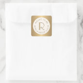 Mini Monogram Etiket met Trouwdatum, Bestemd om te (Tas)