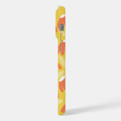 Mini Monogramme Initiale Motif Floral Jaune/Orange (Côté gauche)