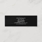 Mini Monogramme moderne Carte de visite tendance (Dos)